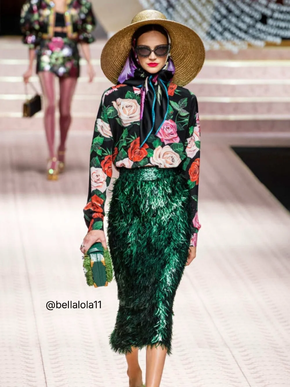 NEW D&G RUNWAY WOVEN STRAW HAT